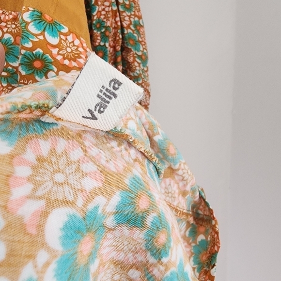 Valija Bohemian Floral Retro Tunic Dress Small - Picture 7 of 12